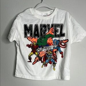 Marvel Kids White Graphic T-Shirt